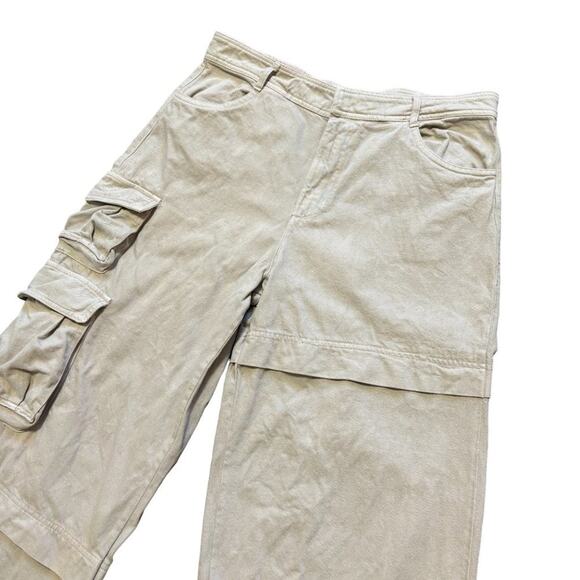 NWT ZARA Extra Long Wide Leg Baggy Cargo Pants SEE DESCRIPTION FOR SIZING INFO - Picture 8 of 14
